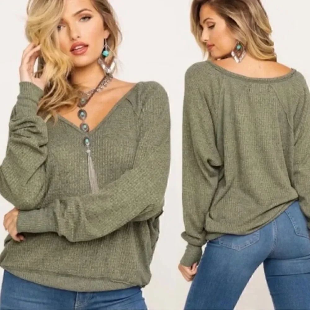 Free People Santa Clara thermal Ferngully NWT